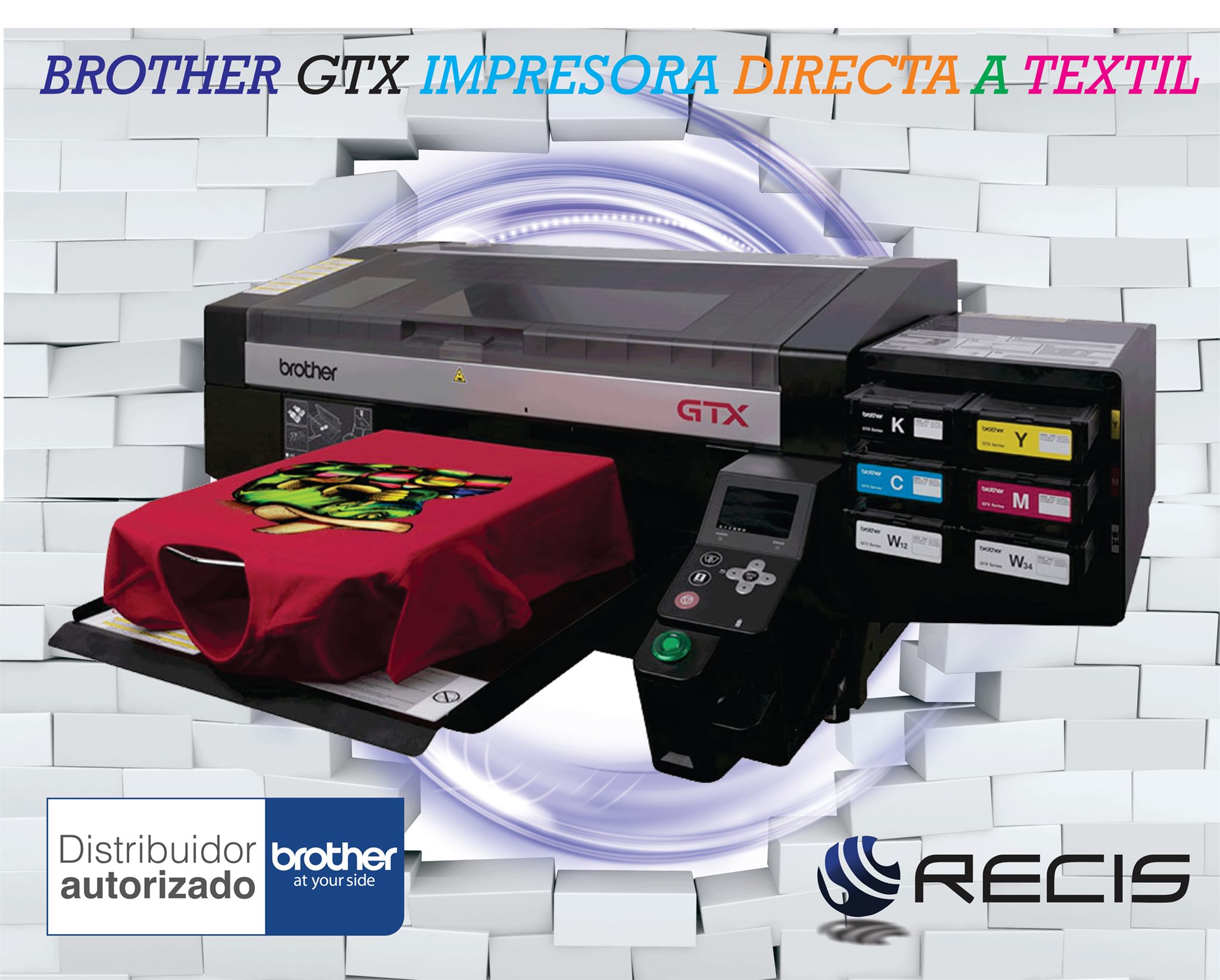 IMPRESORA BROTHER GTX - BROTHER GTX IMPRESORA TEXTIL