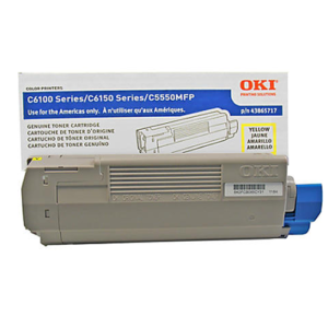 TONER OKI 43865717 AMARILLO C6150 6K SERIE C6000