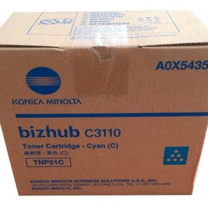 TONER CYAN MODELO TNP-51C RENDIMIENTO 6K PARA KONICA MINOLTA BIZHUB bh C3110 (A0X5435)