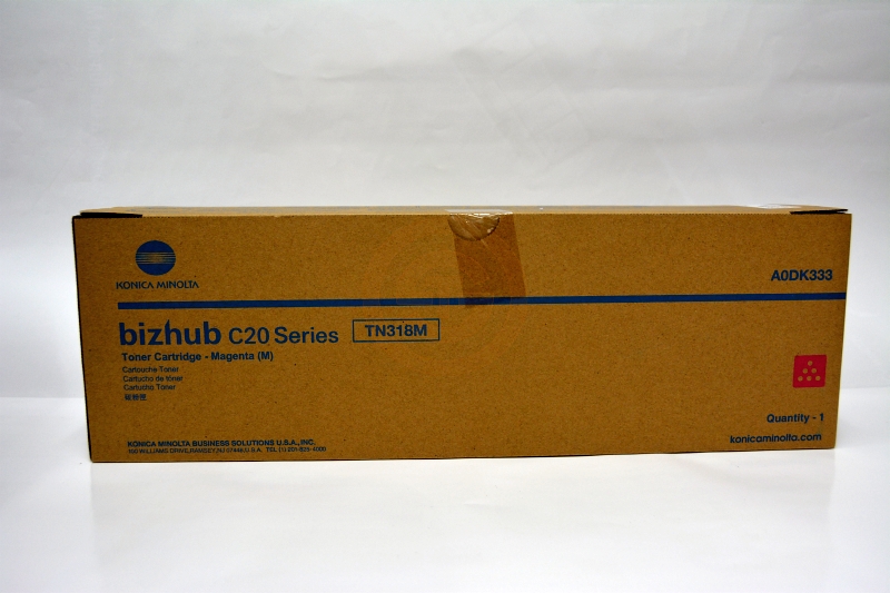 TONER MAGENTA MODELO TN-318M RENDIMIENTO 8K PARA KONICA MINOLTA BIZHUB bh C20 (A0DK333)