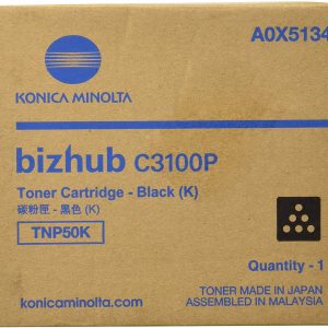 TONER NEGRO MODELO TNP-50K RENDIMIENTO 6K PARA KONICA MINOLTA BIZHUB bh C3100P (A0X5134)