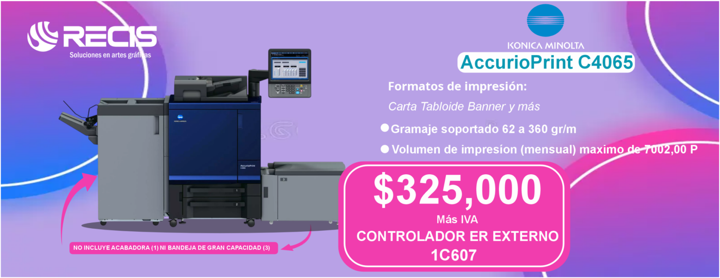 KONICA C4065 IMPRESORA DE ARTES GRAFICAS